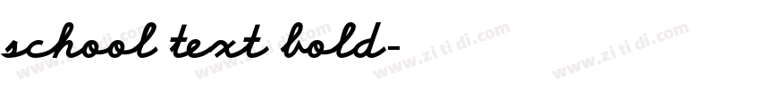 school text bold字体转换